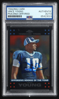 Vince Young Signed 2007 Topps Chrome #TC107 OROY (PSA) at PristineAuction.com