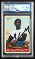 Earl Campbell Signed 2011 Upper Deck Goodwin Champions #82 (PSA) at PristineAuction.com