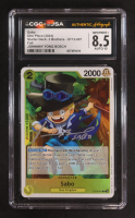 Johnnny Yong Bosch Signed 2024 Sabo One Piece Card Game Starter Deck 13 The Three Brothers Ultra Deck Foil #ST13-007 (CGC 8.5 | Autograph Graded CGC 10) at PristineAuction.com