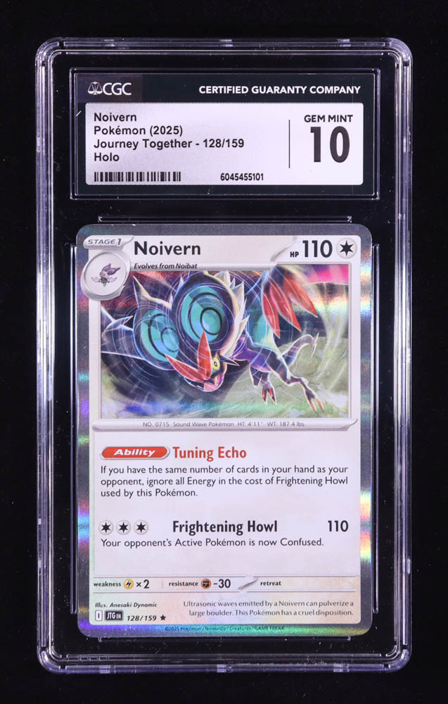 Noivern 2025 Pokemon TCG Scarlet & Violet Journey Together #128 HOLO (CGC 10) at PristineAuction.com Noivern 2025 Pokemon TCG Scarlet & Violet Journey Together #128 HOLO (CGC 10) at PristineAuction.com
