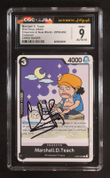 Chris Rager Signed 2024 One Piece Card Game Emperors in New World Marshall D. Teach C #OP09-092 (CGC 9 | Autograph Graded CGC 10) at PristineAuction.com