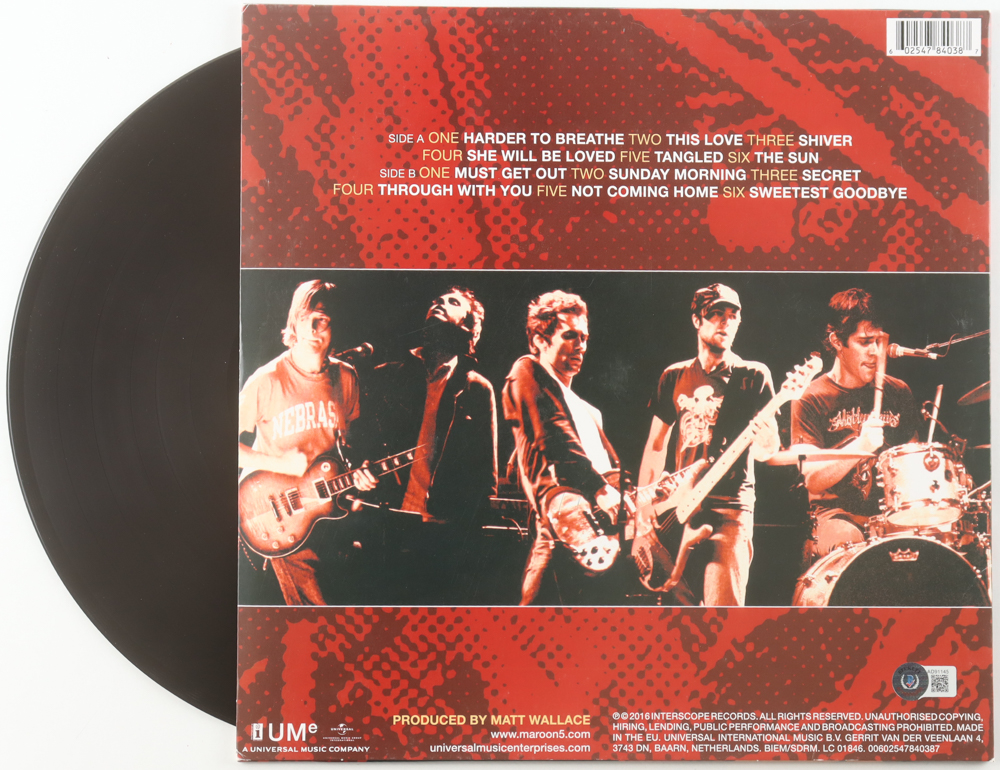 Maroon 5 "Songs About Jane" Vinyl Record Album Band-Signed By Adam Levine, James Valentine & Jesse Carmichael (Beckett) at PristineAuction.com Maroon 5 "Songs About Jane" Vinyl Record Album Band-Signed By Adam Levine, James Valentine & Jesse Carmichael (Beckett) at PristineAuction.com