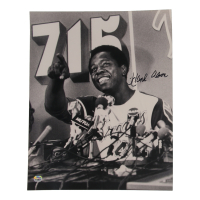Hank Aaron Signed Braves 16x20 Photo (Fanatics) at PristineAuction.com
