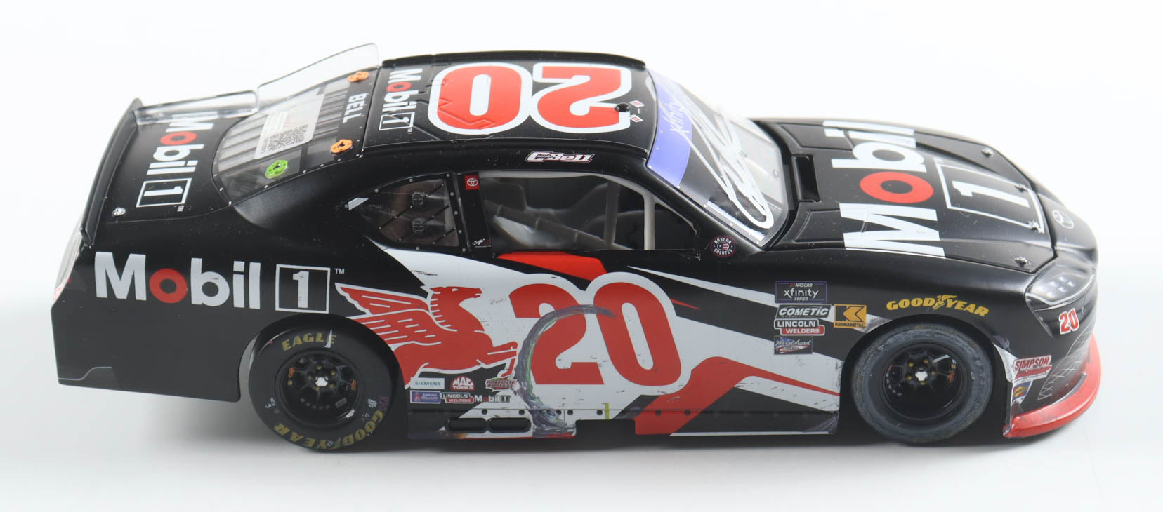 Christopher Bell Signed 2024 #20 Mobil 1 New Hampshire Win Supra | 1:24 Diecast Car (Bell COA) at PristineAuction.com Christopher Bell Signed 2024 #20 Mobil 1 New Hampshire Win Supra | 1:24 Diecast Car (Bell COA) at PristineAuction.com