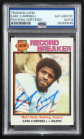 Earl Campbell Signed 1979 Topps #33 RB Most Yards Rushing & Rookie (PSA) at PristineAuction.com