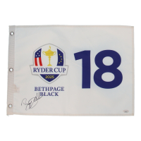 Bryson DeChambeau Signed 2025 Ryder Cup Golf Pin Flag (JSA) at PristineAuction.com
