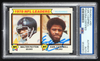 Earl Campbell Signed 1979 Topps #3 Rushing Leaders Earl Campbell / Walter Payton (PSA) at PristineAuction.com