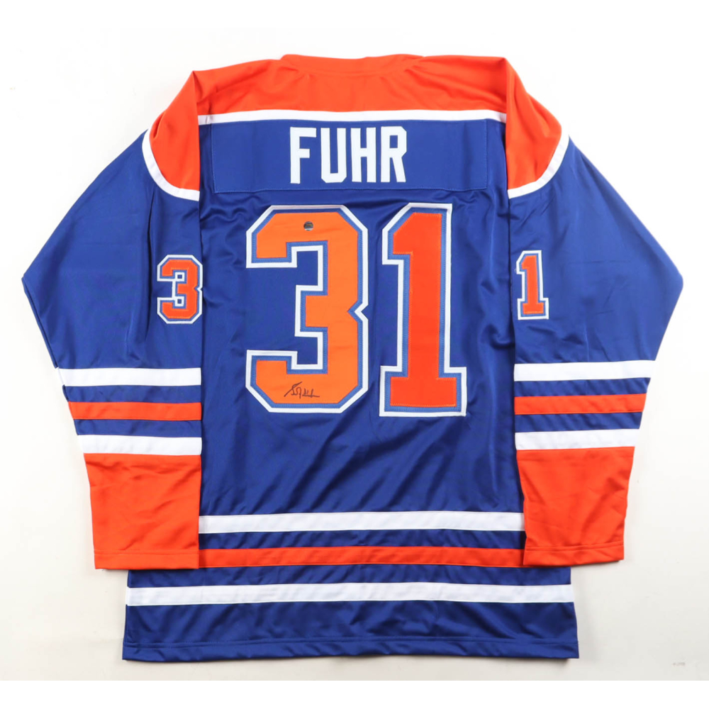 Grant Fuhr Signed Jersey (AWM) at PristineAuction.com