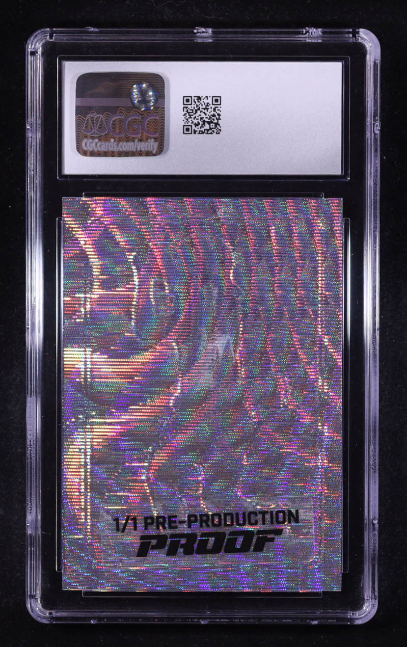 Bijan Robinson 2023 Leaf Pro Set Metal Wave Fire Pre-Production Proof #71 RC #1/1 (CGC 10) at PristineAuction.com Bijan Robinson 2023 Leaf Pro Set Metal Wave Fire Pre-Production Proof #71 RC #1/1 (CGC 10) at PristineAuction.com