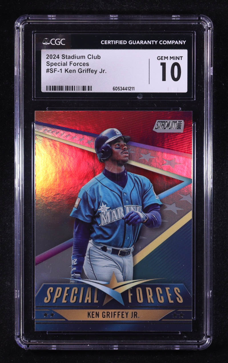 Ken Griffey Jr. 2024 Stadium Club Special Forces #SF1 (CGC 10) at PristineAuction.com Ken Griffey Jr. 2024 Stadium Club Special Forces #SF1 (CGC 10) at PristineAuction.com