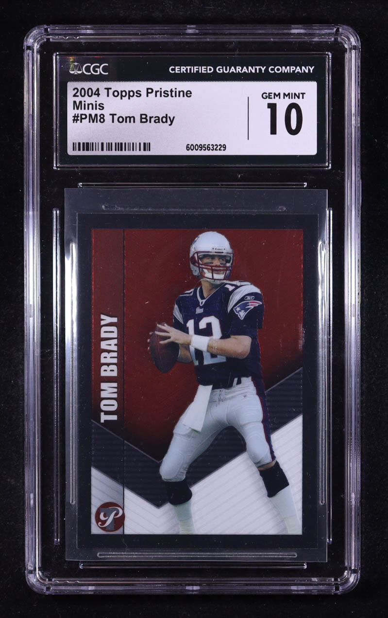 Tom Brady 2004 Topps Pristine Minis #PM8 (CGC 10) at PristineAuction.com Tom Brady 2004 Topps Pristine Minis #PM8 (CGC 10) at PristineAuction.com