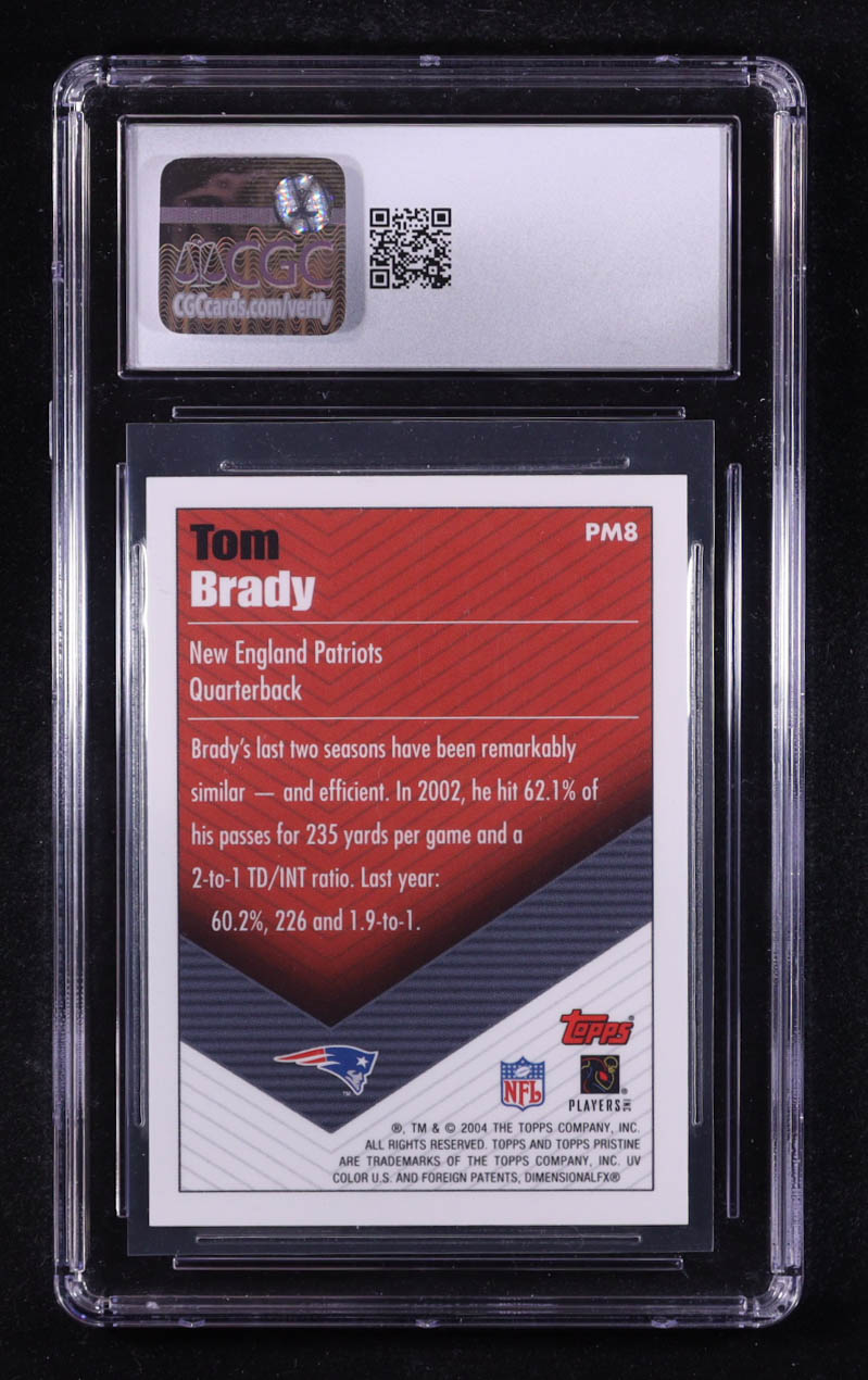Tom Brady 2004 Topps Pristine Minis #PM8 (CGC 10) at PristineAuction.com Tom Brady 2004 Topps Pristine Minis #PM8 (CGC 10) at PristineAuction.com