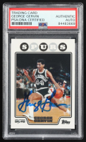 George Gervin Signed 2008-09 Topps #178 (PSA Authentic) at PristineAuction.com