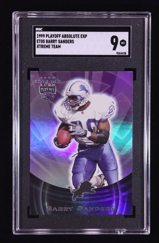 Barry Sanders 1999 Absolute Xtreme Team #ET05 (SGC 9) at PristineAuction.com Barry Sanders 1999 Absolute Xtreme Team #ET05 (SGC 9) at PristineAuction.com