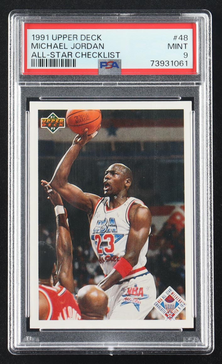 Michael Jordan 1991-92 Upper Deck #48 AS CL (PSA 9) at PristineAuction.com Michael Jordan 1991-92 Upper Deck #48 AS CL (PSA 9) at PristineAuction.com