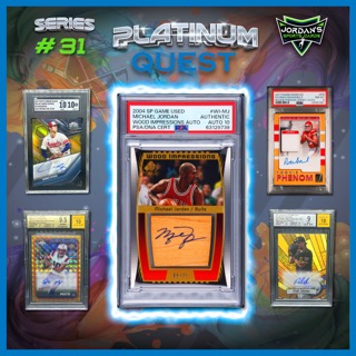 Platinum Quest Series 31 Sports Card Pack Mystery Box Presented by Jordan's Sports Cards - (1) Graded PSA or BGS Card Per Pack (Limited to 600 Packs!) at PristineAuction.com Platinum Quest Series 31 Sports Card Pack Mystery Box Presented by Jordan's Sports Cards - (1) Graded PSA or BGS Card Per Pack (Limited to 600 Packs!) at PristineAuction.com