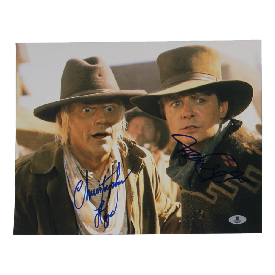 Michael J. Fox & Christopher Lloyd Signed "Back to the Future: Part III" 11x14 Photo (Beckett) at PristineAuction.com Michael J. Fox & Christopher Lloyd Signed "Back to the Future: Part III" 11x14 Photo (Beckett) at PristineAuction.com