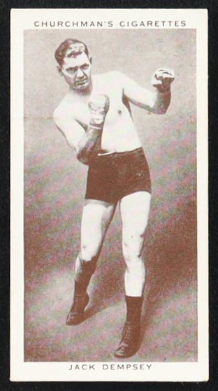 Jack Dempsey 1938 Churchman's Cigarettes #12 at PristineAuction.com Jack Dempsey 1938 Churchman's Cigarettes #12 at PristineAuction.com