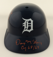 Denny McLain Signed Tigers Full-Size Batting Helmet Inscribed "Cy 68/69" & "MVP: 1968, ERA: 1.96, K: 280" (Authentic Ink) at PristineAuction.com