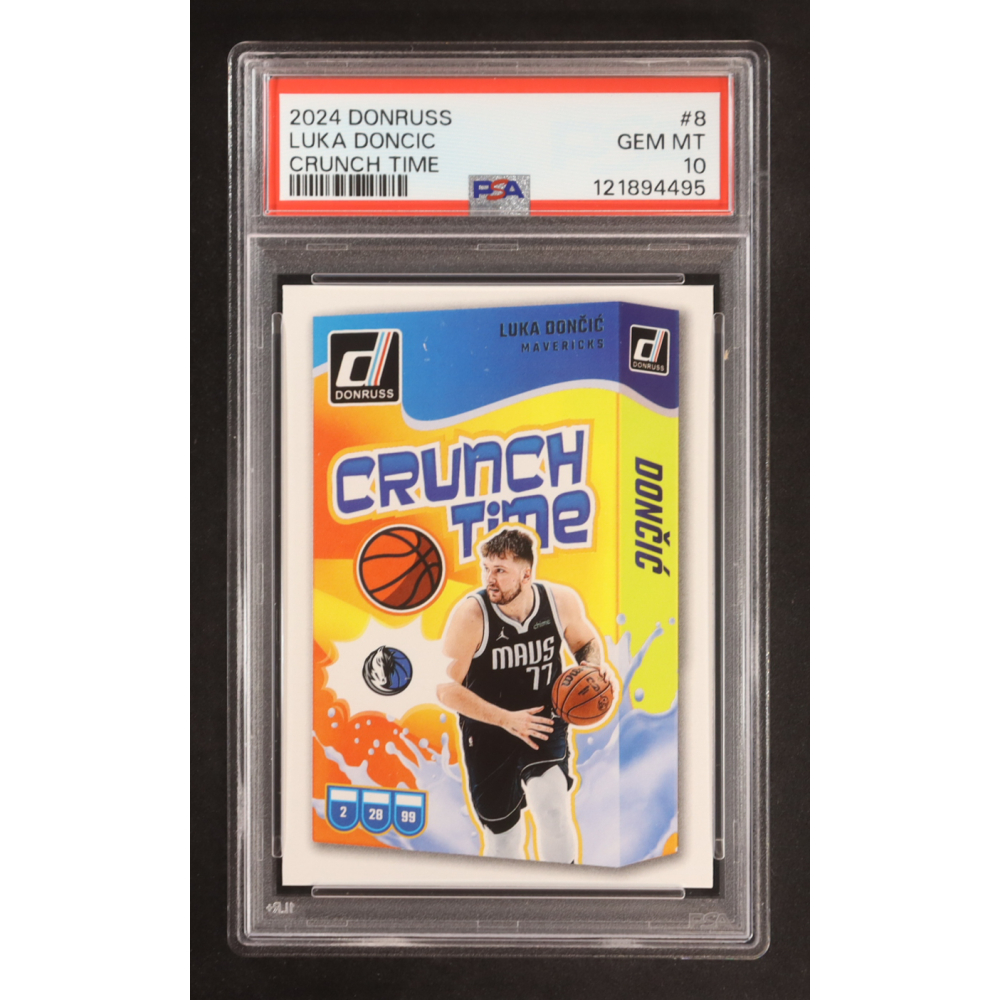 Luka Doncic 2024-25 Donruss Crunch Time #8 (PSA 10) at PristineAuction.com