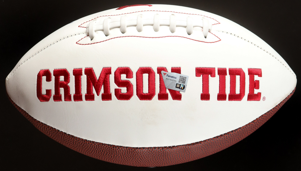 John Metchie Signed Alabama Crimson Tide Football Inscribed "Roll Tide!" (Fanatics) at PristineAuction.com John Metchie Signed Alabama Crimson Tide Football Inscribed "Roll Tide!" (Fanatics) at PristineAuction.com