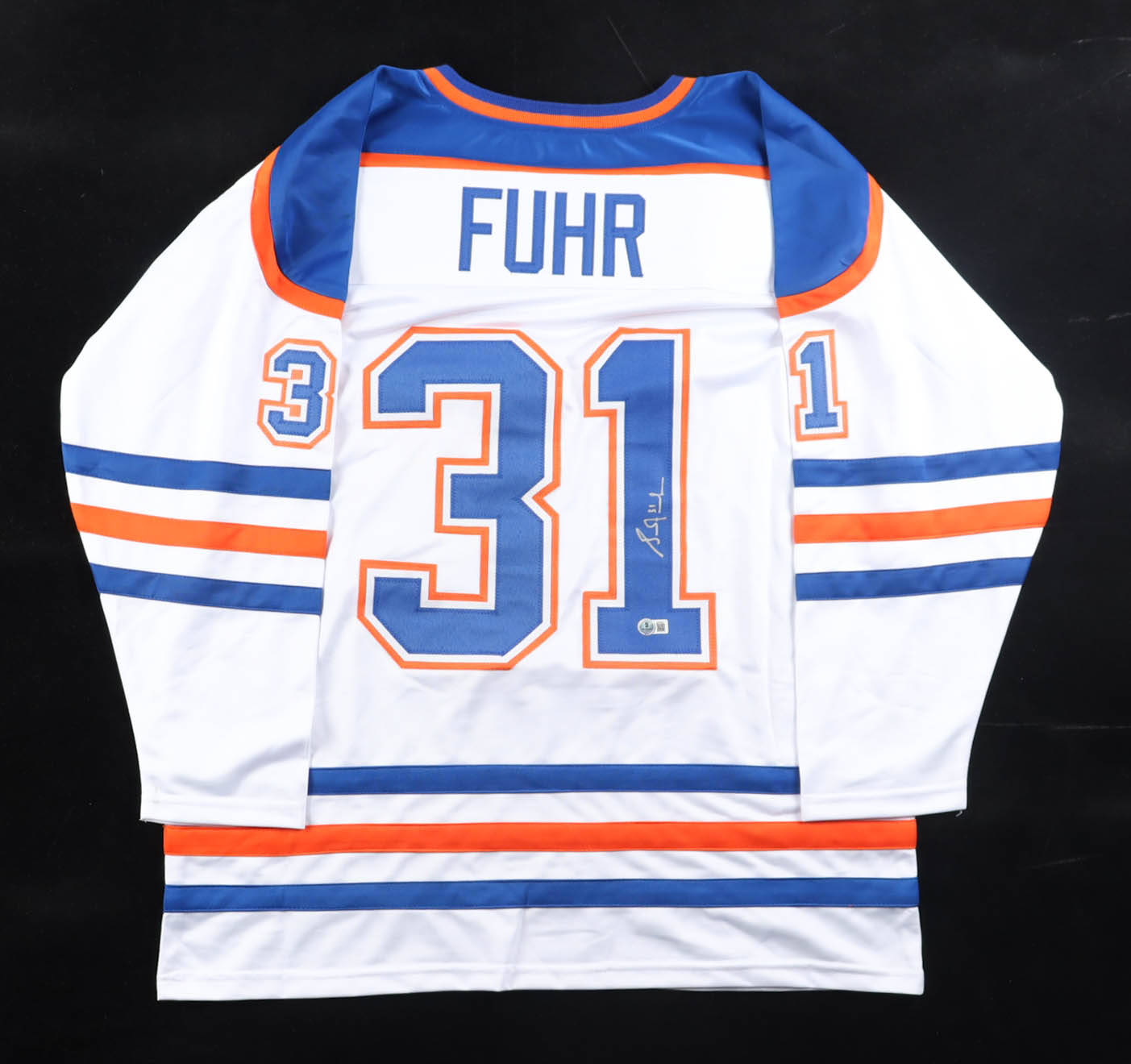 Grant Fuhr Signed Jersey (Beckett) at PristineAuction.com Grant Fuhr Signed Jersey (Beckett) at PristineAuction.com