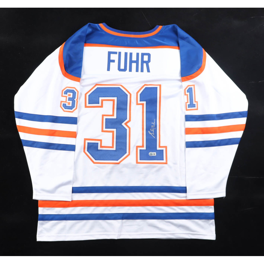 Grant Fuhr Signed Jersey (Beckett) at PristineAuction.com