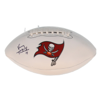 Vinny Testaverde Signed Buccaneers Logo Football (Beckett) at PristineAuction.com