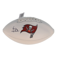 Vinny Testaverde Signed Buccaneers Logo Football (Beckett) at PristineAuction.com