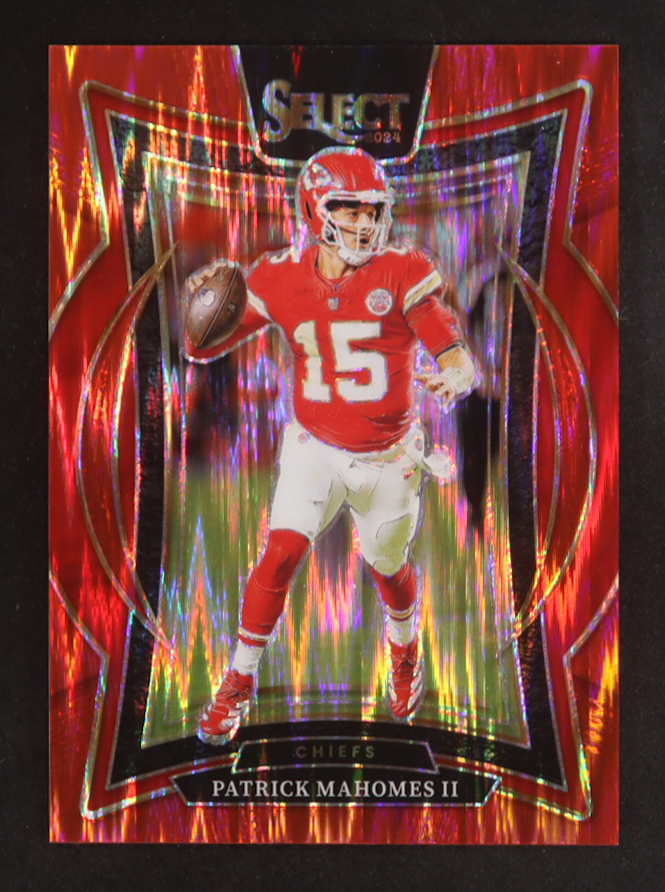 Patrick Mahomes II 2024 Select Prizm Red Shock #33 #165/249 at PristineAuction.com Patrick Mahomes II 2024 Select Prizm Red Shock #33 #165/249 at PristineAuction.com