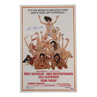Burt Reynolds Signed "Semi-Tough" 11x17 Poster (PSA) at PristineAuction.com