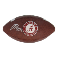 Damien Harris Signed Alabama Crimson Tide Logo Football (JSA) at PristineAuction.com
