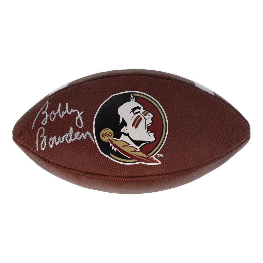 Bobby Bowden Signed Florida State Seminoles Logo Football (PSA) at PristineAuction.com Bobby Bowden Signed Florida State Seminoles Logo Football (PSA) at PristineAuction.com