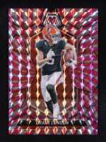 Drake London 2024 Panini Mosaic Mosaic Pink Swirl #10 #12/13 at PristineAuction.com