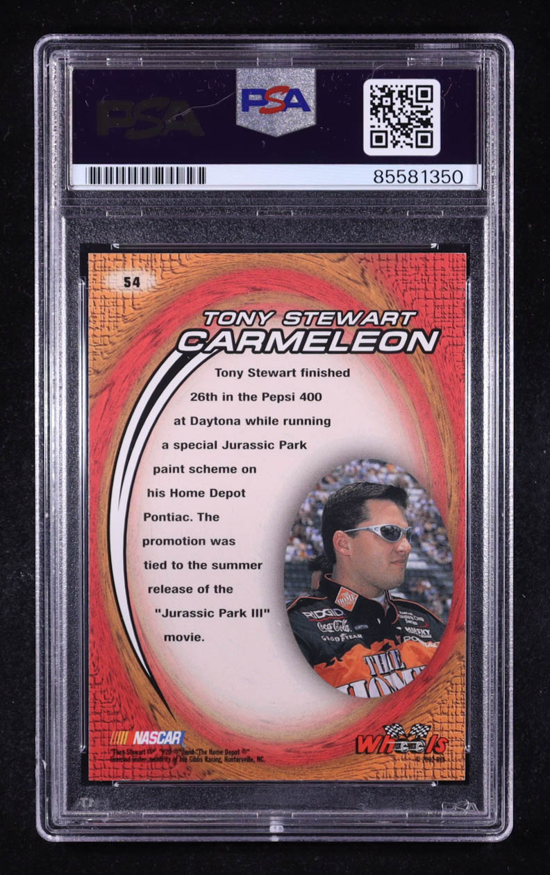 Tony Stewart Signed 2002 Wheels High Gear Carmeleon #54 (PSA) at PristineAuction.com Tony Stewart Signed 2002 Wheels High Gear Carmeleon #54 (PSA) at PristineAuction.com