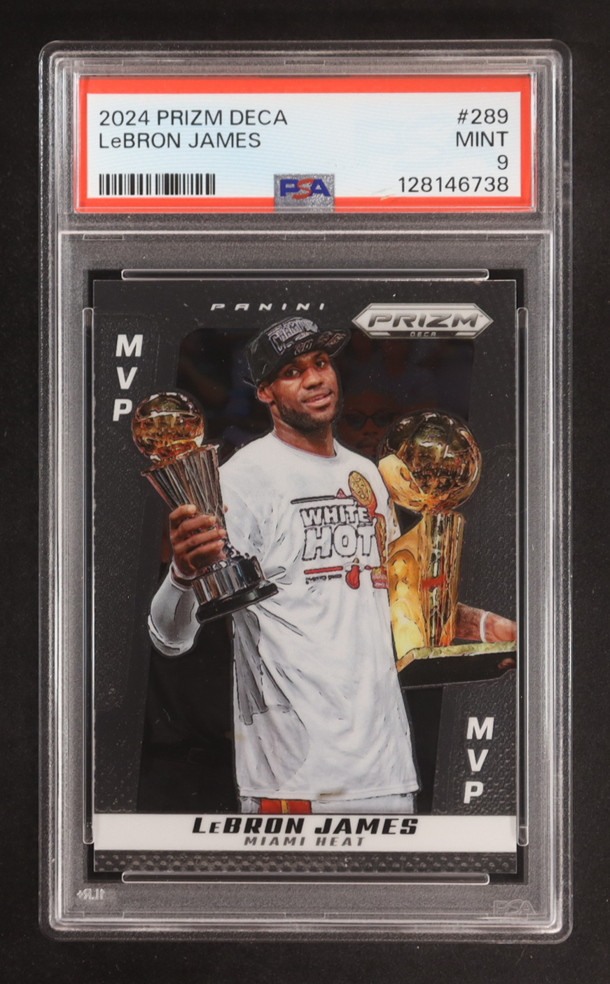 LeBron James MVP 2024-25 Prizm Deca Prizms Silver #289 (PSA 9) at PristineAuction.com LeBron James MVP 2024-25 Prizm Deca Prizms Silver #289 (PSA 9) at PristineAuction.com