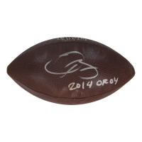 Odell Beckham Jr. Signed NFL Football Inscribed "2014 OROY" (Beckett) at PristineAuction.com