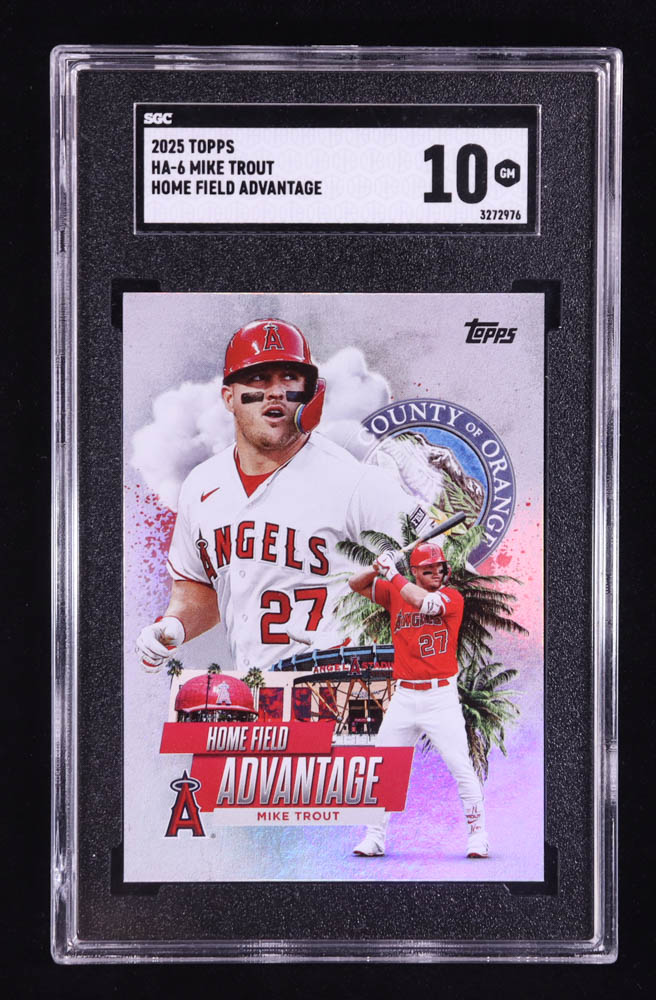 Mike Trout 2025 Topps Home Field Advantage #HA6 (SGC 10) at PristineAuction.com Mike Trout 2025 Topps Home Field Advantage #HA6 (SGC 10) at PristineAuction.com