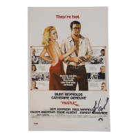 Burt Reynolds Signed "Hustle" 11x17 Poster (PSA) at PristineAuction.com