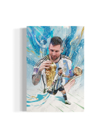 Lionel Messi Argentina Custom 14x20 Canvas at PristineAuction.com