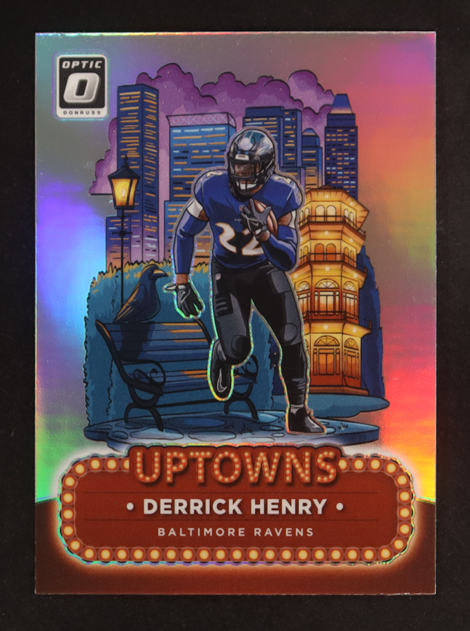 Derrick Henry 2024 Donruss Optic Uptowns #18 at PristineAuction.com Derrick Henry 2024 Donruss Optic Uptowns #18 at PristineAuction.com