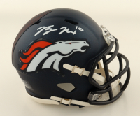 Bo Nix Signed Broncos Speed Mini Helmet (PSA) at PristineAuction.com