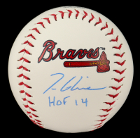 Tom Glavine Signed OML Braves Logo Baseball Inscribed "HOF 14" (Beckett) at PristineAuction.com