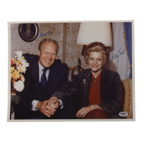 Gerald Ford & Betty Ford Signed 11x14 Photo (PSA) at PristineAuction.com
