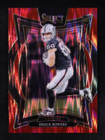 Brock Bowers 2024 Select Prizm Red Shock #31 RC #125/249 at PristineAuction.com