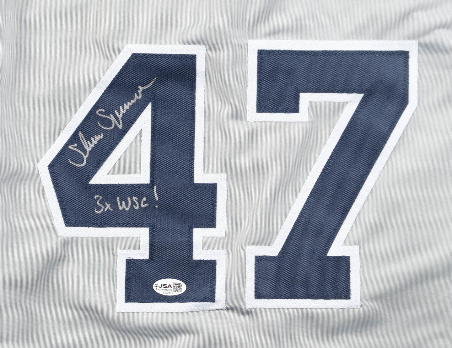 Shane Spencer Signed Jersey Inscribed "3x WSC!" (JSA) at PristineAuction.com Shane Spencer Signed Jersey Inscribed "3x WSC!" (JSA) at PristineAuction.com