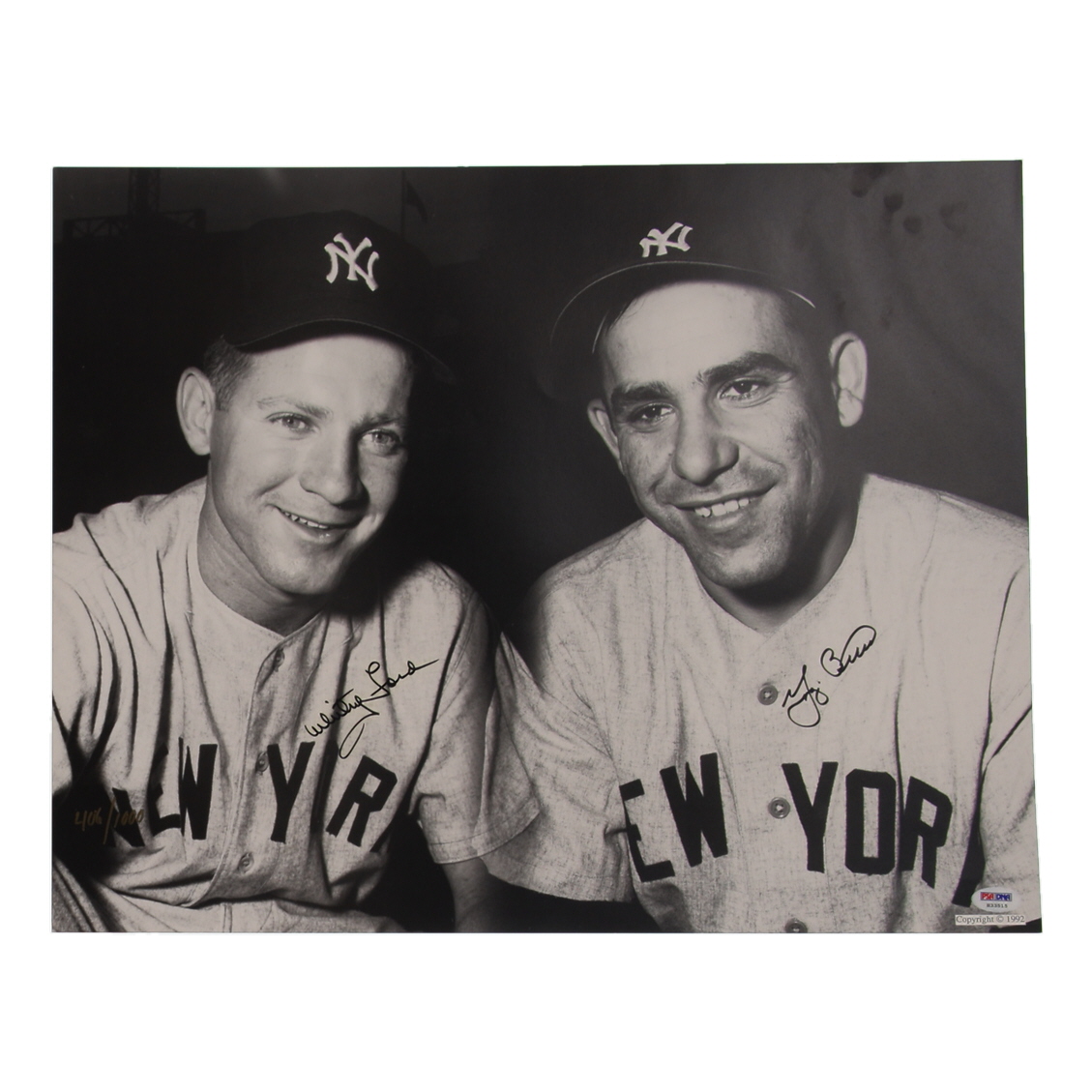Yogi Berra & Whitey Ford Signed Yankees 16x20 Photo (PSA) at PristineAuction.com Yogi Berra & Whitey Ford Signed Yankees 16x20 Photo (PSA) at PristineAuction.com