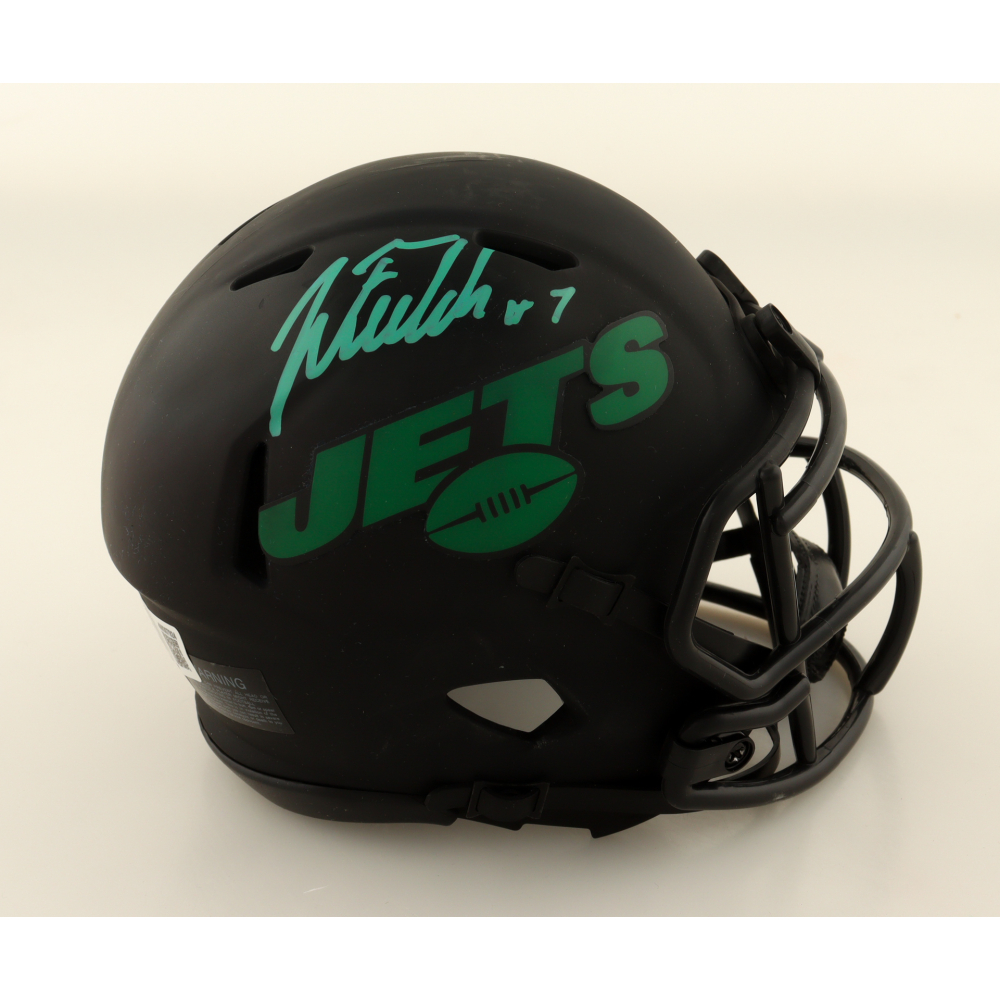 Justin Fields Signed Jets Eclipse Alternate Speed Mini Helmet (Beckett) at PristineAuction.com
