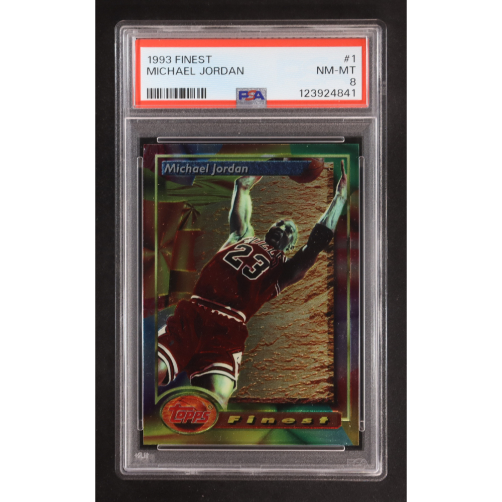 Michael Jordan 1993-94 Finest #1 (PSA 8) at PristineAuction.com