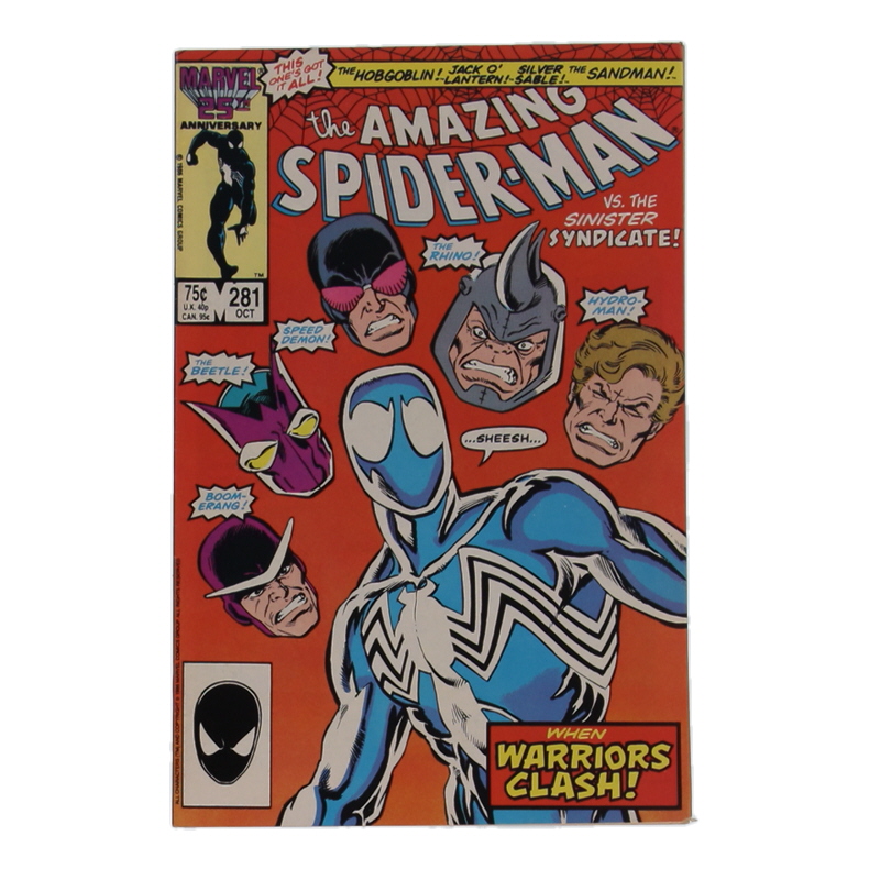 1986 "The Amazing Spider-Man" Issue #281 Marvel Comic Book at PristineAuction.com 1986 "The Amazing Spider-Man" Issue #281 Marvel Comic Book at PristineAuction.com
